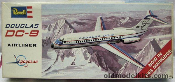 Revell 1/120 Douglas DC-9 Short Haul Airliner - SAS - Great Britain Issue, H246 plastic model kit